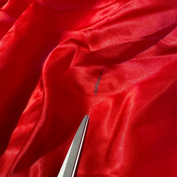 Vintage Nabisco Ritz Crackers Jukebox Red Satin Bomber Jacket Size M 3 Strikes - Picture 10 of 10